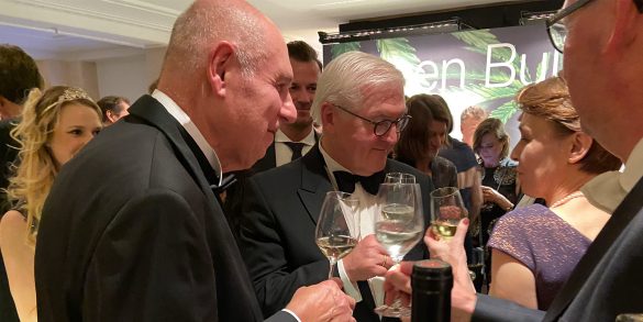 Bundespraesident F.W. Steinmeier am DREI HERREN Stand