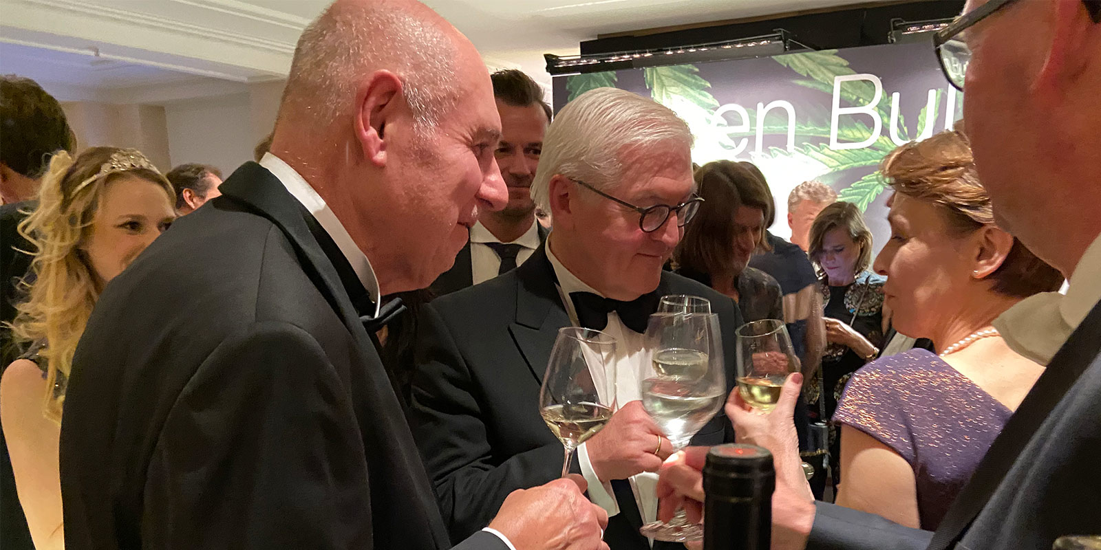 Bundespraesident F.W. Steinmeier am DREI HERREN Stand