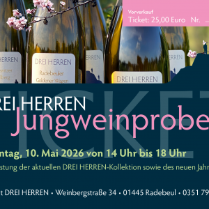 Eintrittskarte zur Jungweinprobe 2026