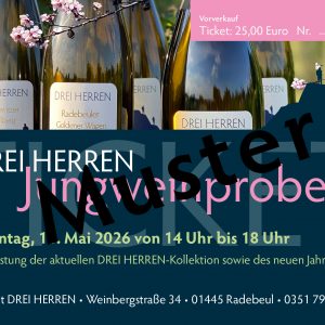 Eintrittskarte zur Jungweinprobe 2026