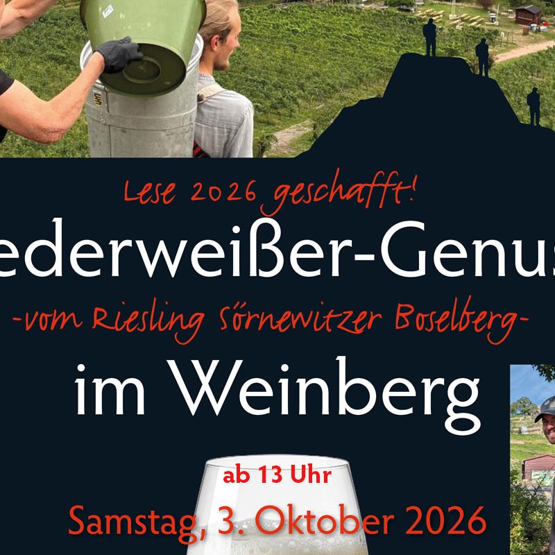 Federweißer im Weingut ab 13 Uhr am Samstag, den 3. Oktober